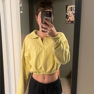BDG cropped quarter zip